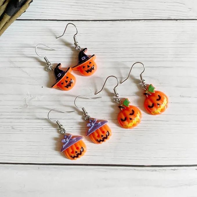 Aretes de calabaza para Halloween - Oferta en Amazon