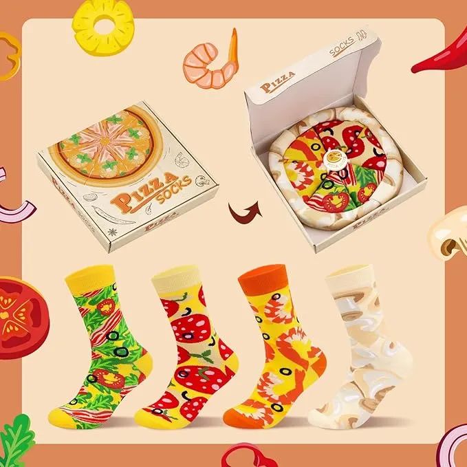 Calcetines Pizza - Que No Se Diga Que No Te Gusta la Pizza - Oferta en Amazon
