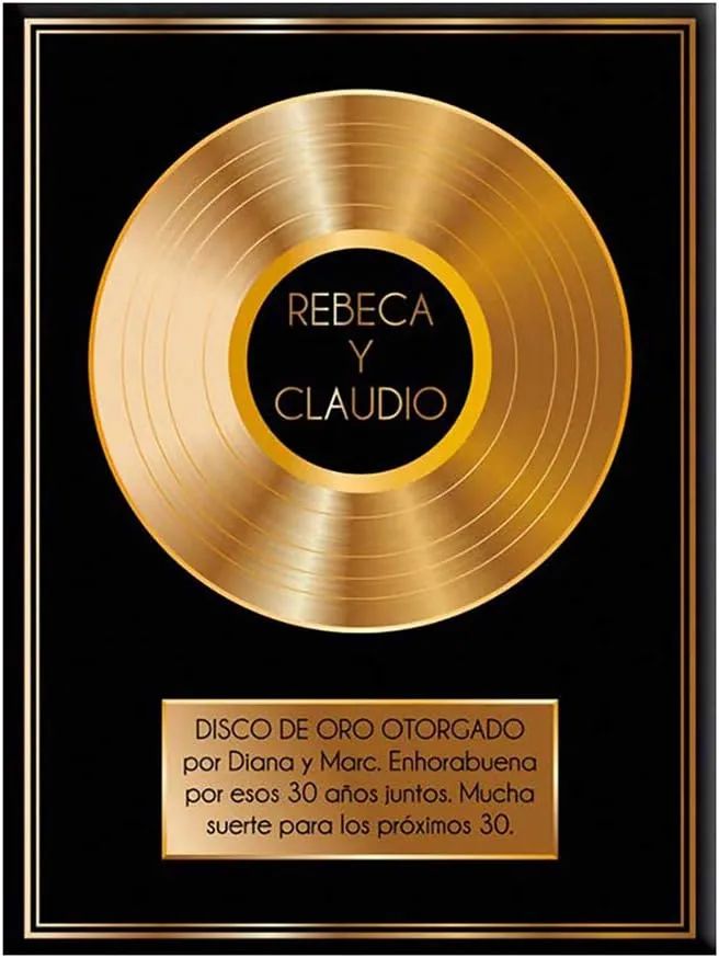 Disco de Oro Personalizado - El Que Más Pedos Se Tira - Oferta en Amazon