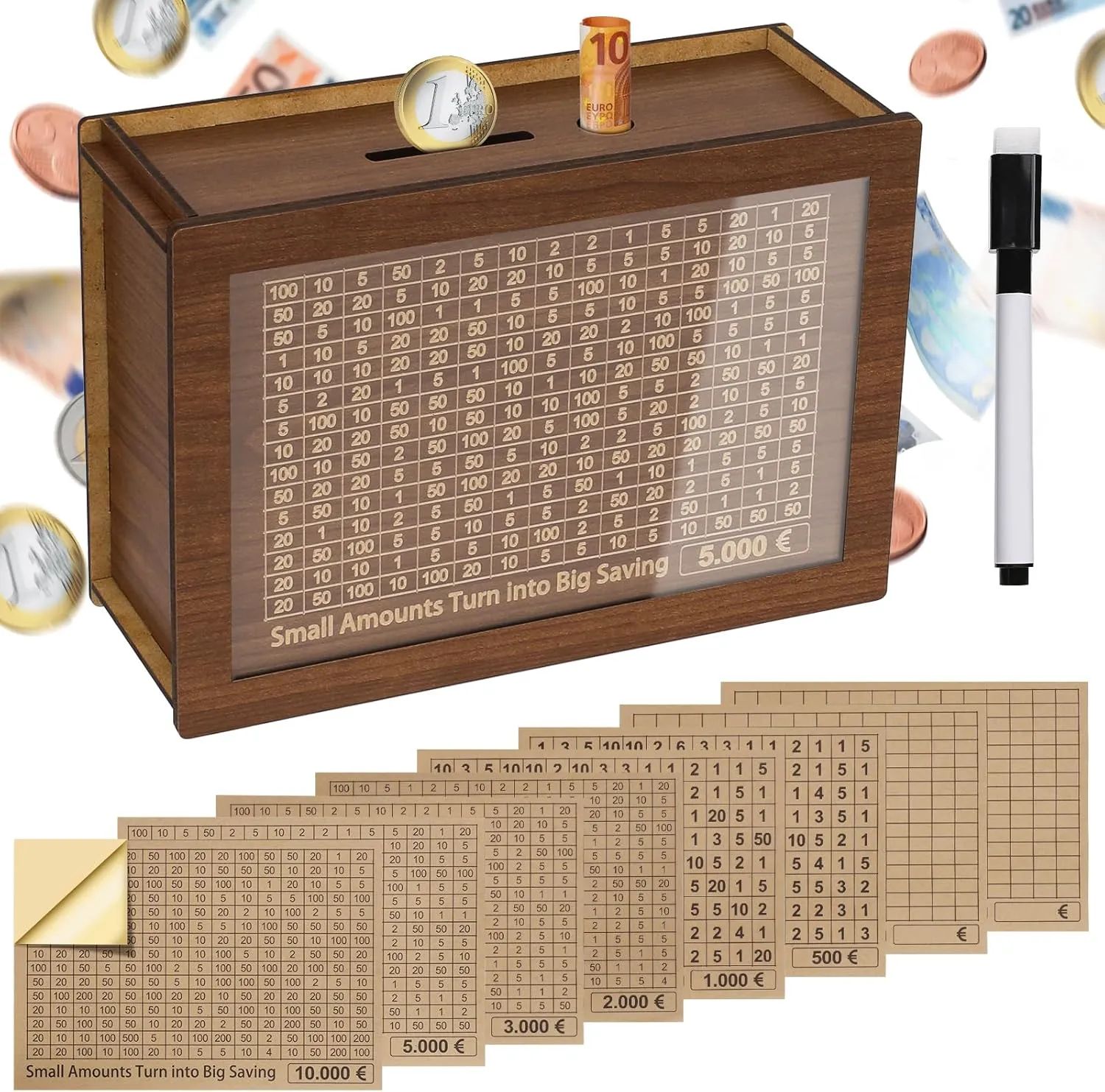 Hucha de madera - Oferta en Amazon