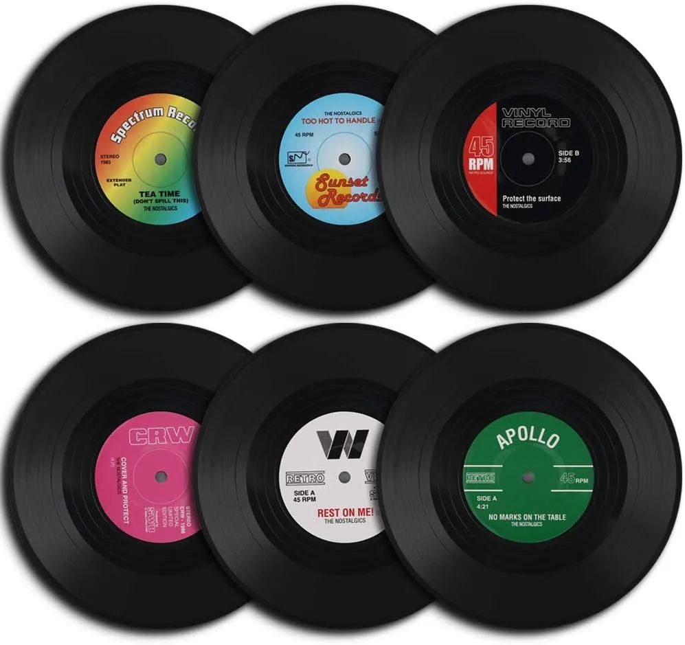 Posavasos vinilo - Oferta en Amazon