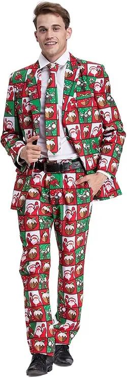 Traje de navidad para hombre - Oferta en Amazon