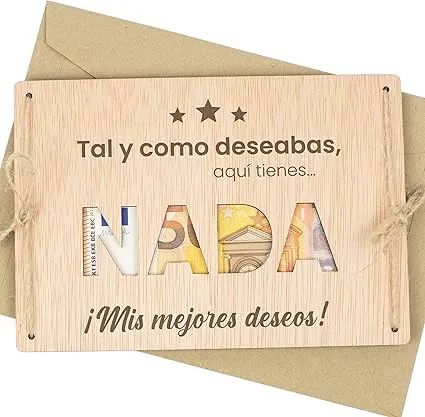 Carta "nada" - Oferta en Amazon