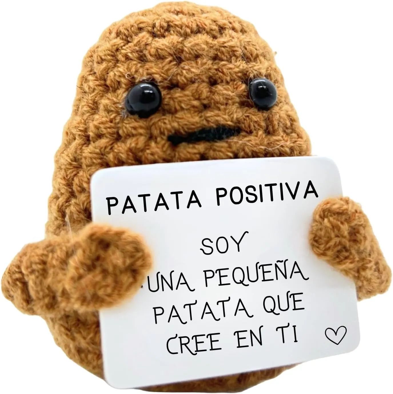 Patata Positiva - Peluche Motivacional de Lana Premium - Oferta en Amazon